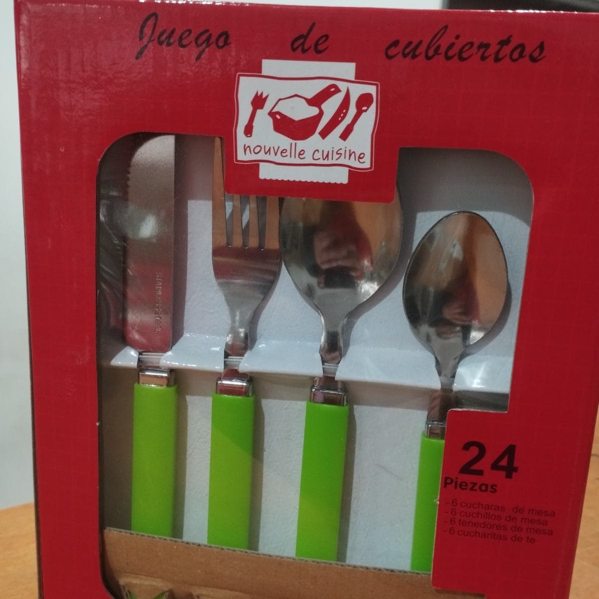 Juego x 24 Cubiertos Celestes Cuisine