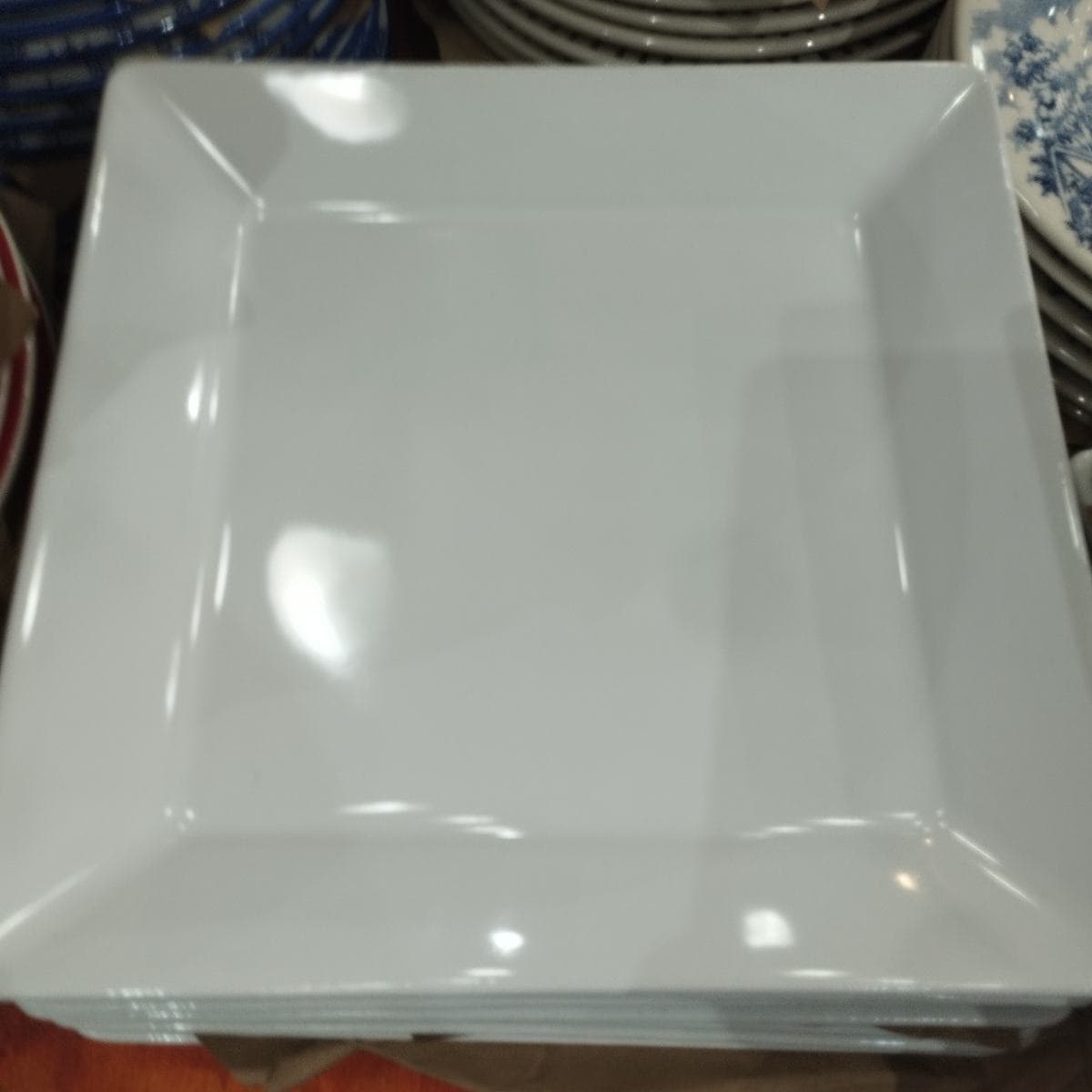 Plato Porcelana Cuadrado
