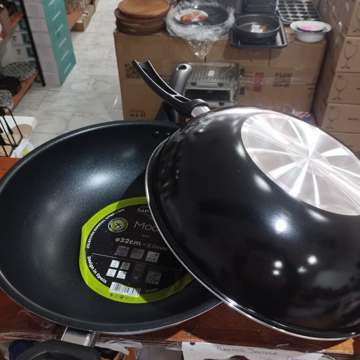 Sartén wok 32cm Antiadherente