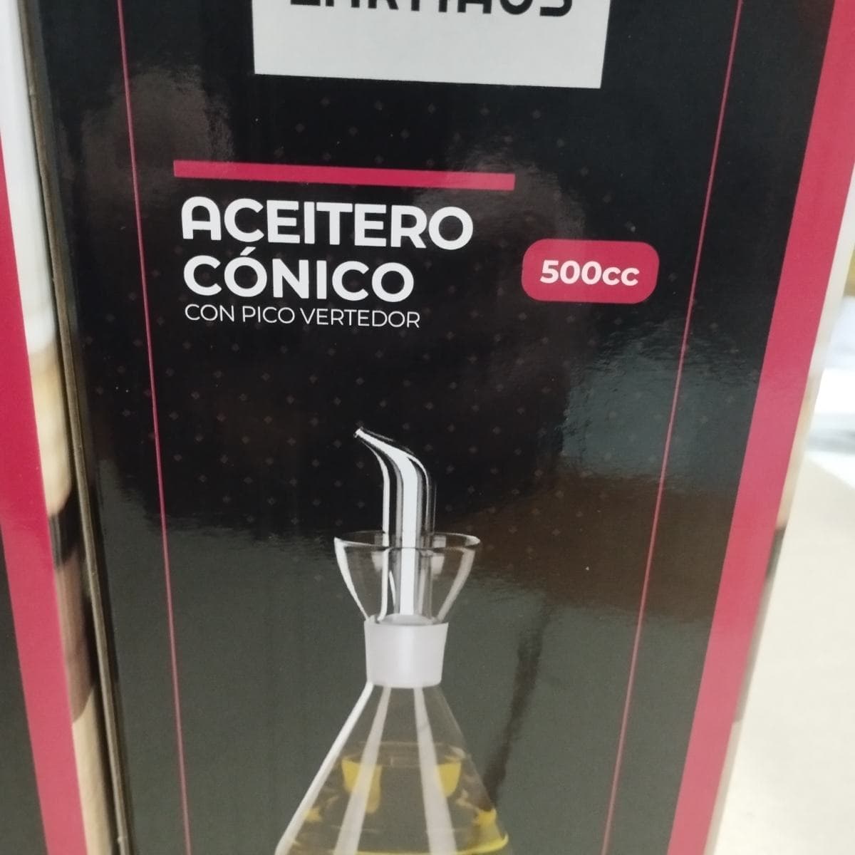 Aceitero Cónico con pico vertedor